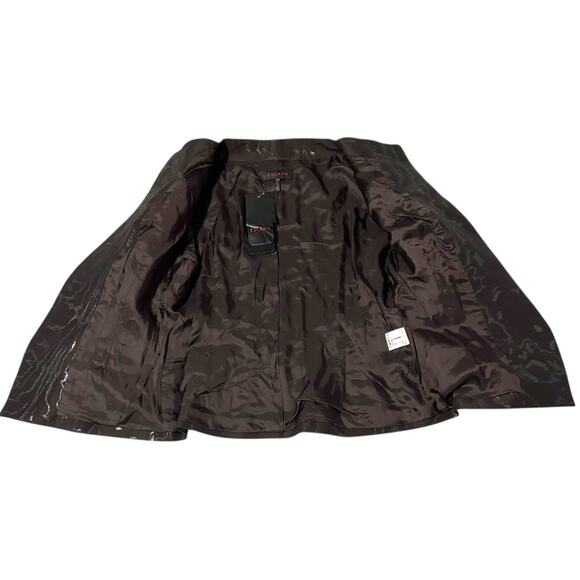 NWT Escada Jacket - Black Metallic 3/4 Sleeve - Size 10 - Picture 8 of 16